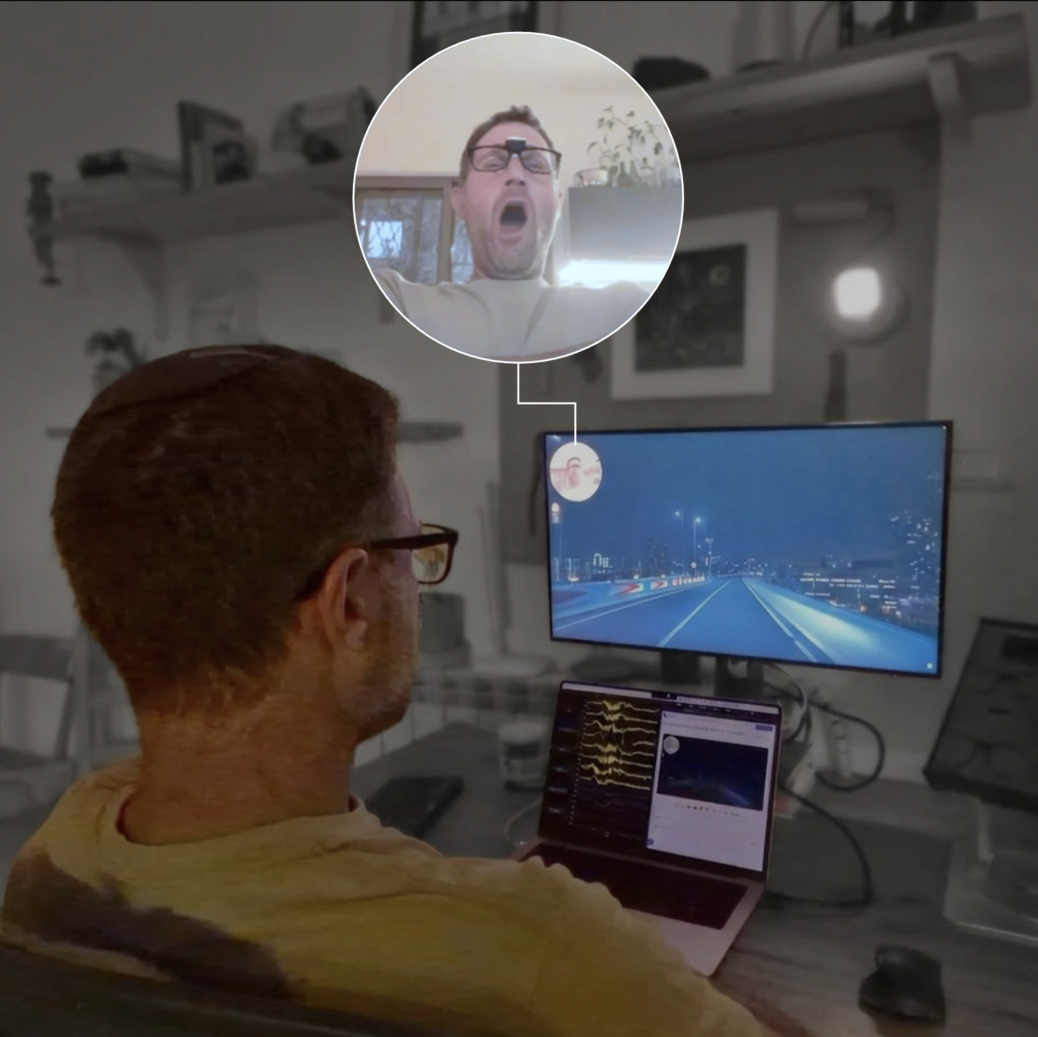 Drowsiness detection driving simulator experiment